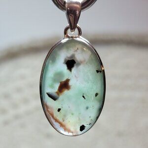 Aquaprase Sterling Pendant
